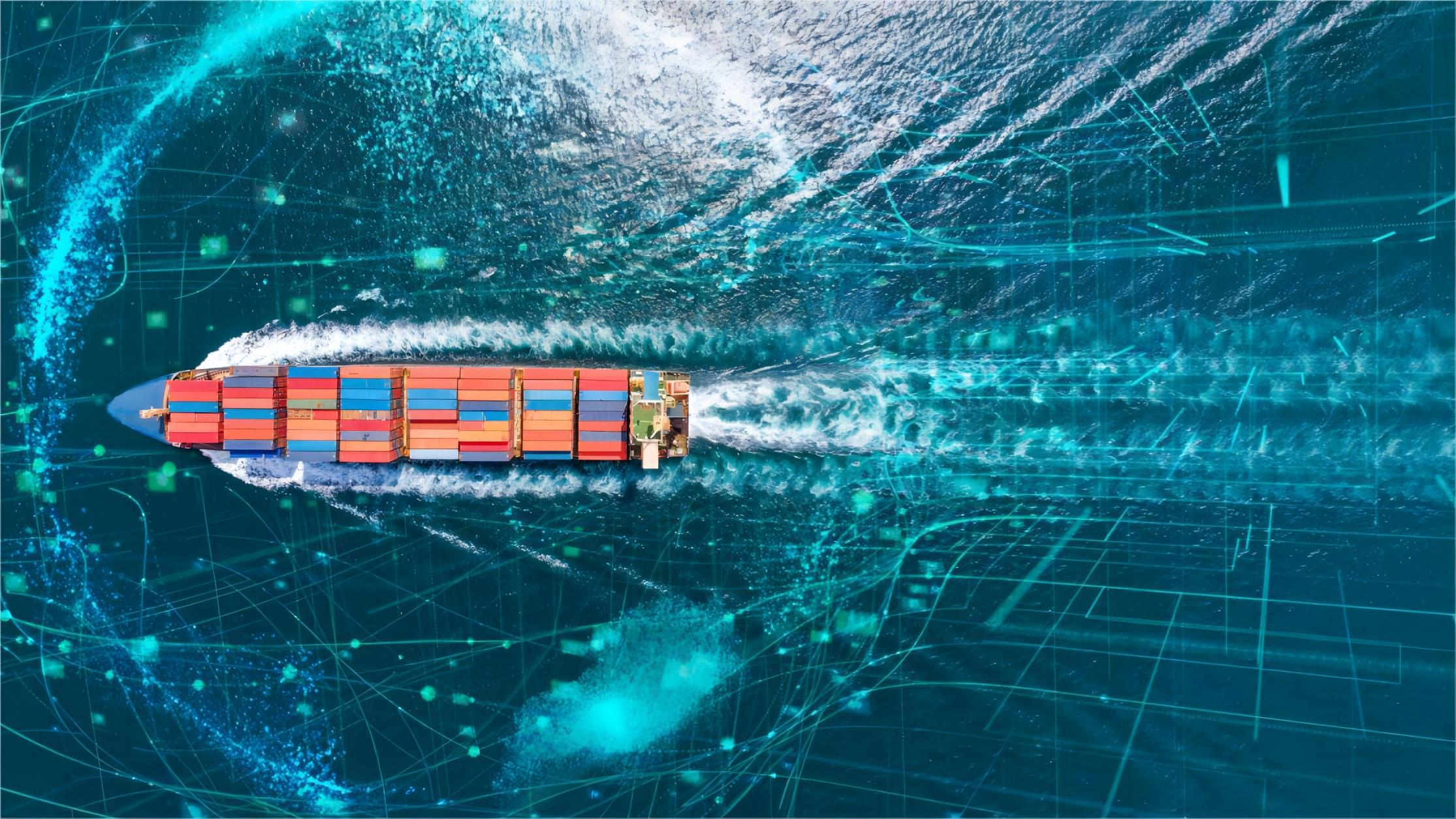Container ship arriving at the Port of Rotterdam for Amazon FBA delivery
