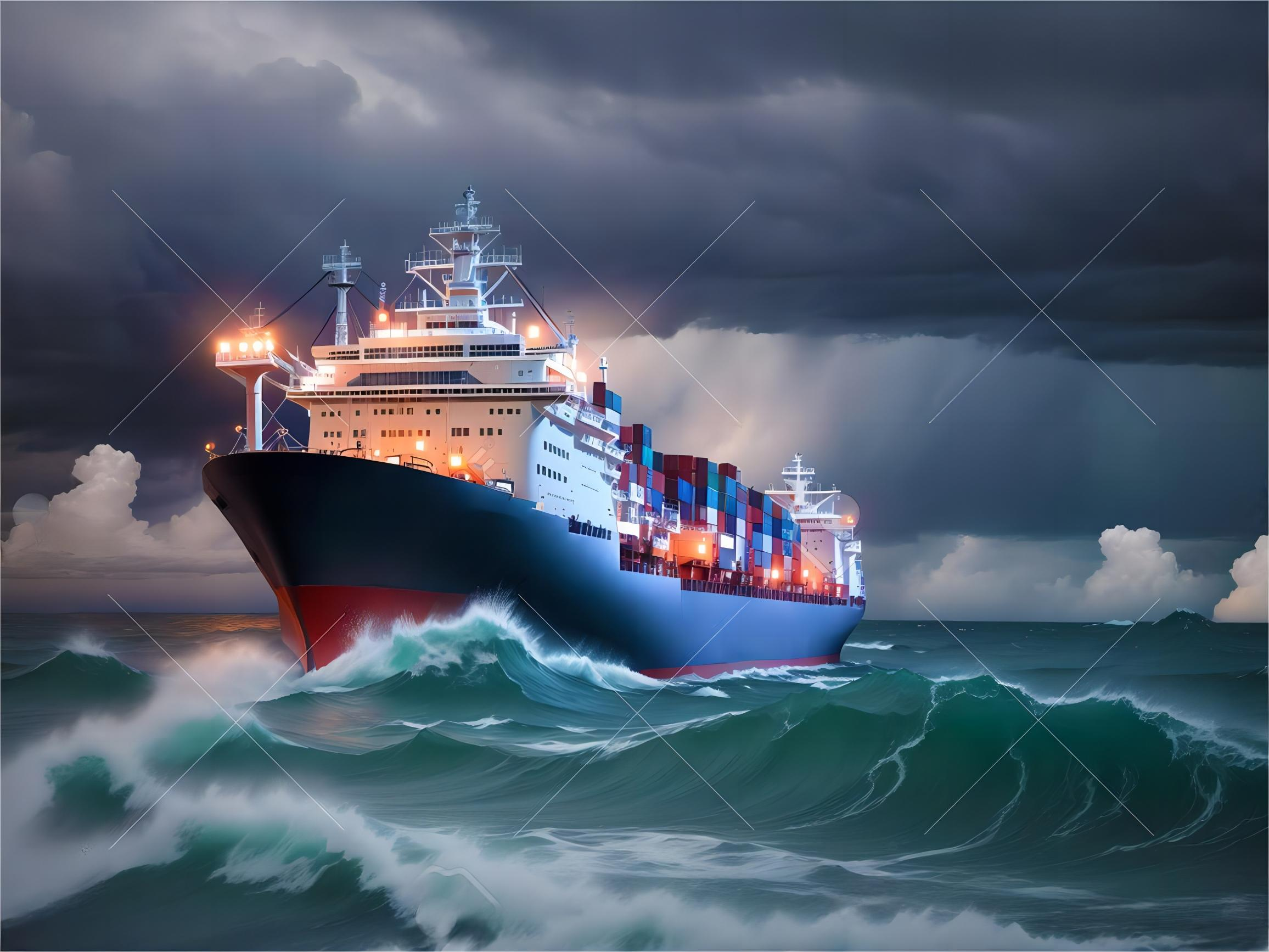 Global logistics warehouse with organized cargo containers and shipping equipment