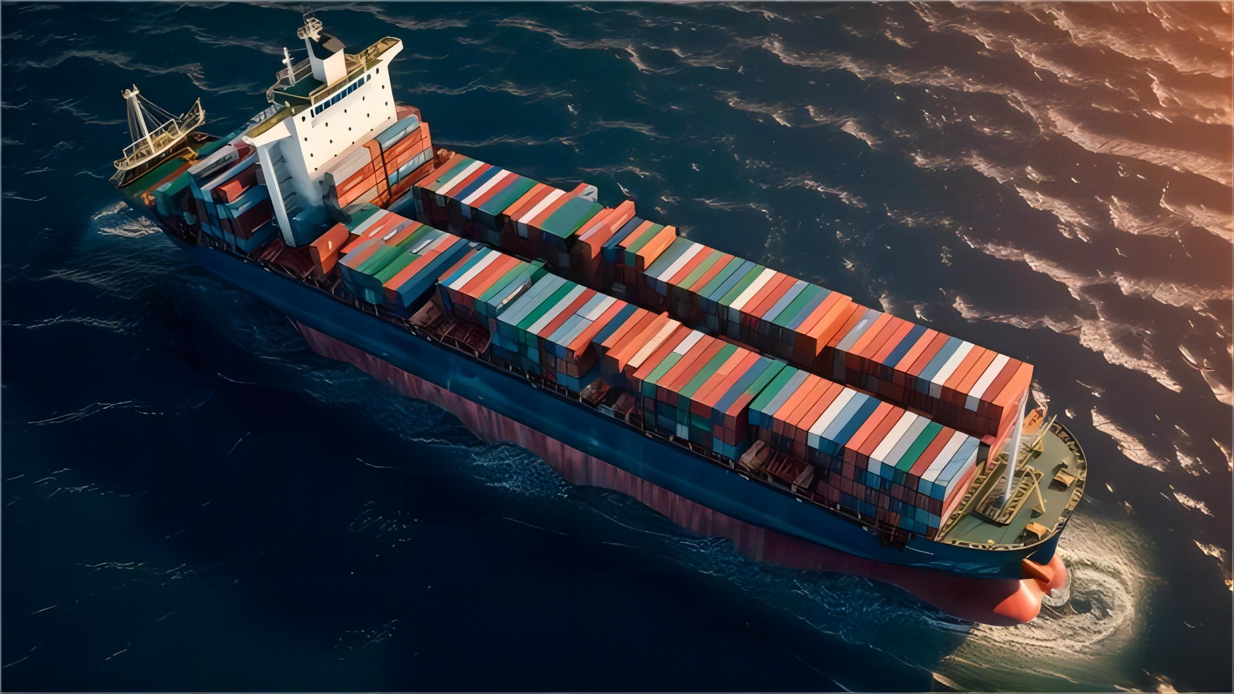 Comparison chart of air and sea freight transit times from China to major global hubs