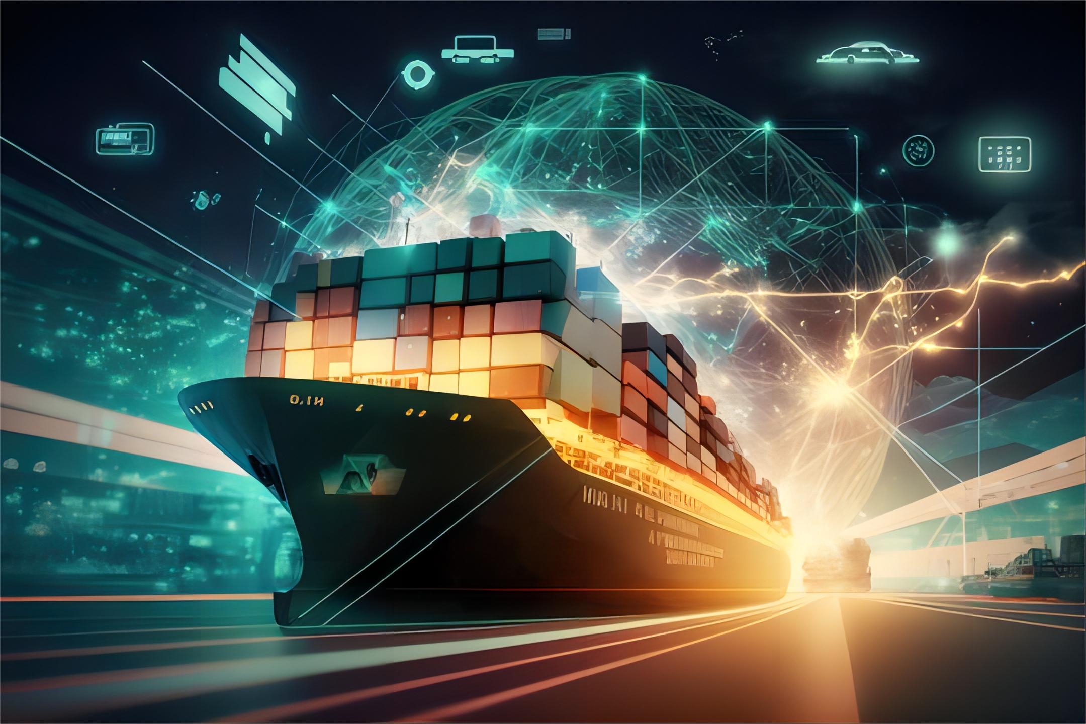 Cargo ship and airplane representing amazon fba shipping china to uae logistics