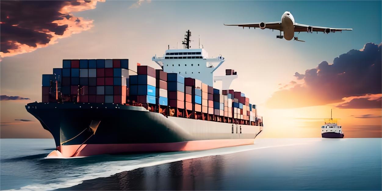 Air freight cargo being loaded for rapid delivery to the United States