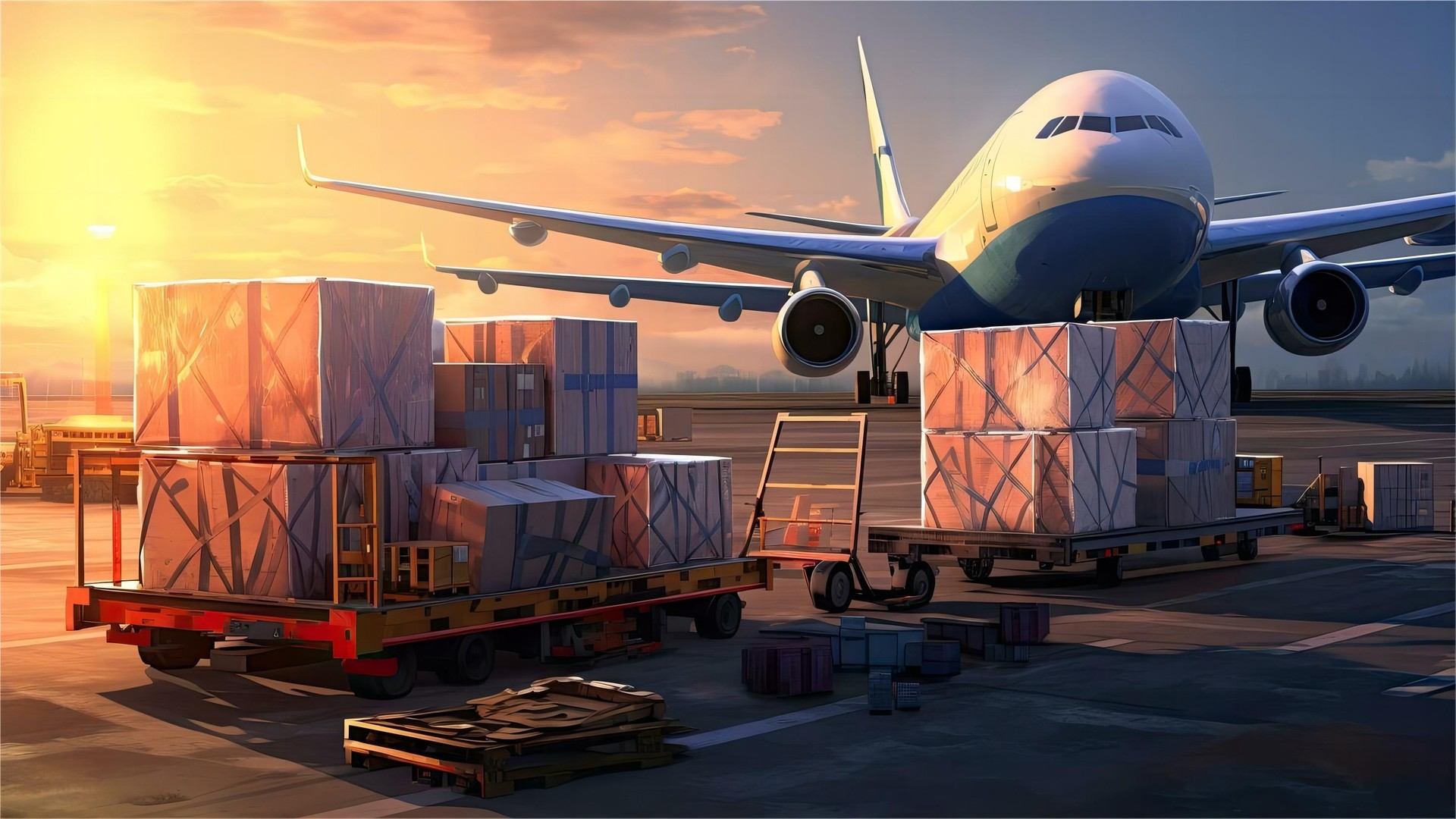 Comparison of sea freight and air freight containers