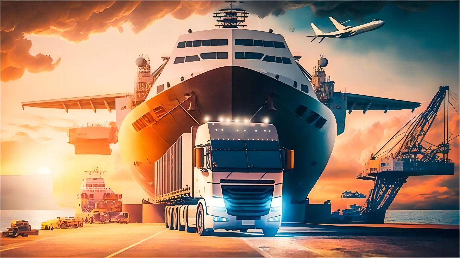 Comparison of different freight shipping methods for international trade